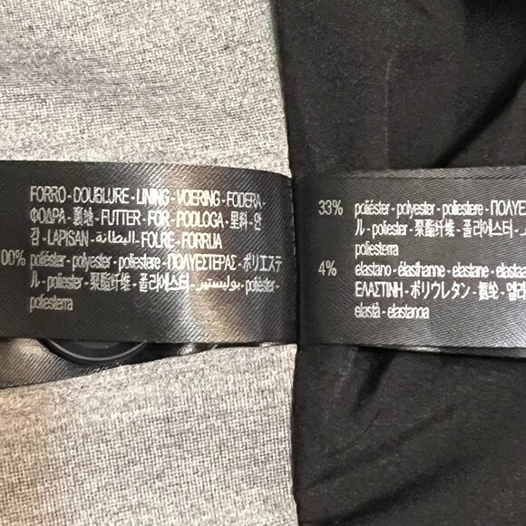 Zara Men's Blazer Gray Two Button Size Small /38R Sport Coat - Picture 6 of 11